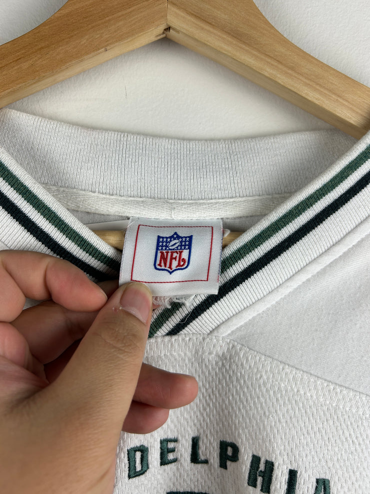 Vintage NFL Philadelphia Eagles Embroidered White Long Sleeve