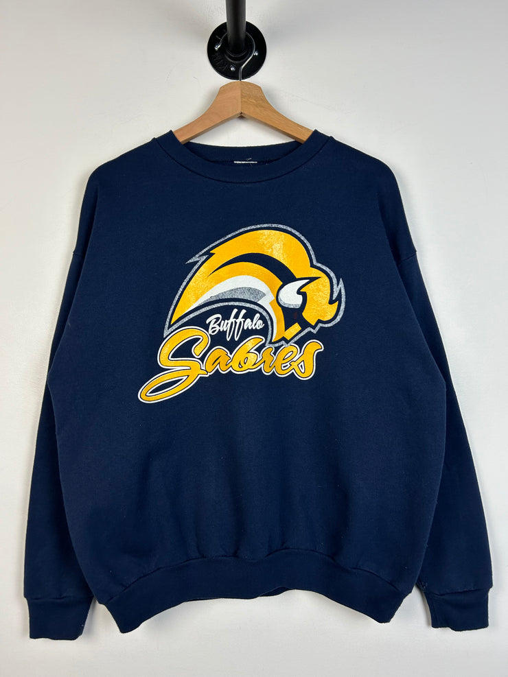 Vintage NHL Buffalo Sabres Navy Crewneck