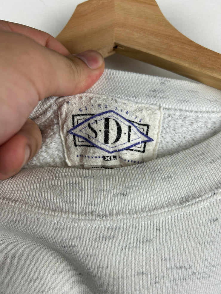 Vintage 90s Legends Golf Wear Heather Grey Crewneck