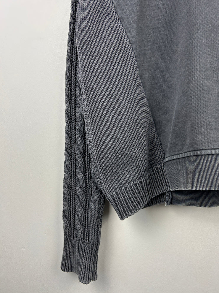 Kith FW19 Charcoal Combo Knit Crewneck