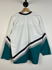 Vintage 90's NHL CCM Anaheim Mighty Ducks White Hockey Jersey