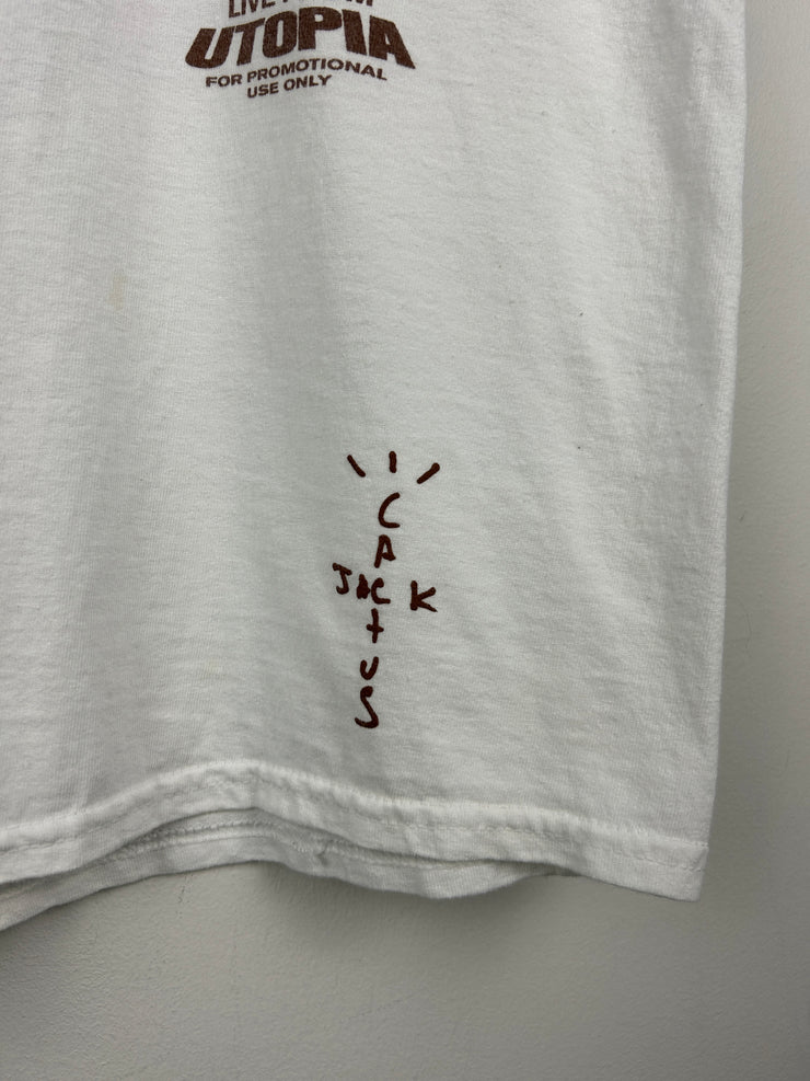 Travis Scott Franchise Utopia Gates White Tee
