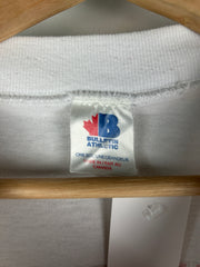 Vintage 90s NHL Bulletin Montreal Canadiens All Over Print White Tee