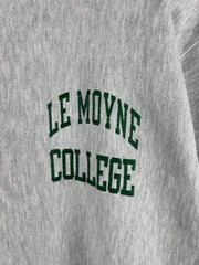 Vintage 90s Champion Reverse Weave Le Moyne College Grey Crewneck
