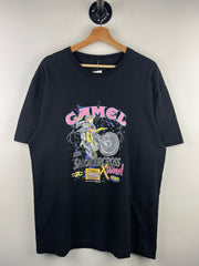 Vintage Camel Smokercross Motorcross Black Tee