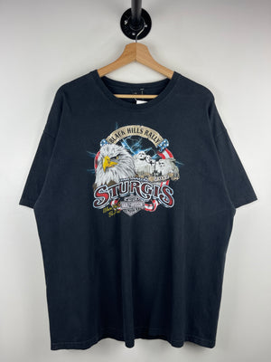 Vintage Harley Davidson Sturgis Black Hills Rally South Dakota Black Tee