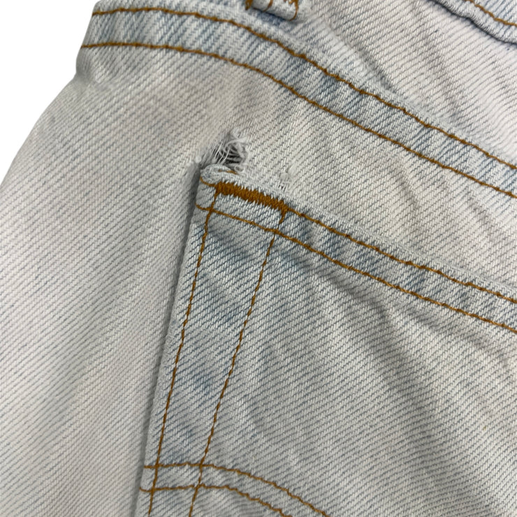 Vintage 90s Levis 522 Light Wash Blue Denim Shorts