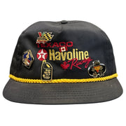Vintage 90s Nascar Texaco Havoline Racing Black Snapback Hat