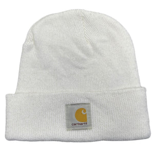 Vintage Carhartt Patch White Beanie