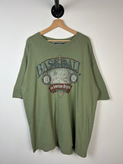 Vintage 90s Van Heusen Baseball Sage Green Tee