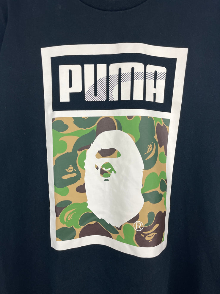 Bape X Puma ABC Camo Black Tee