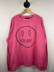 Drew House SS22 Sketch Mascot Hot Pink Crewneck