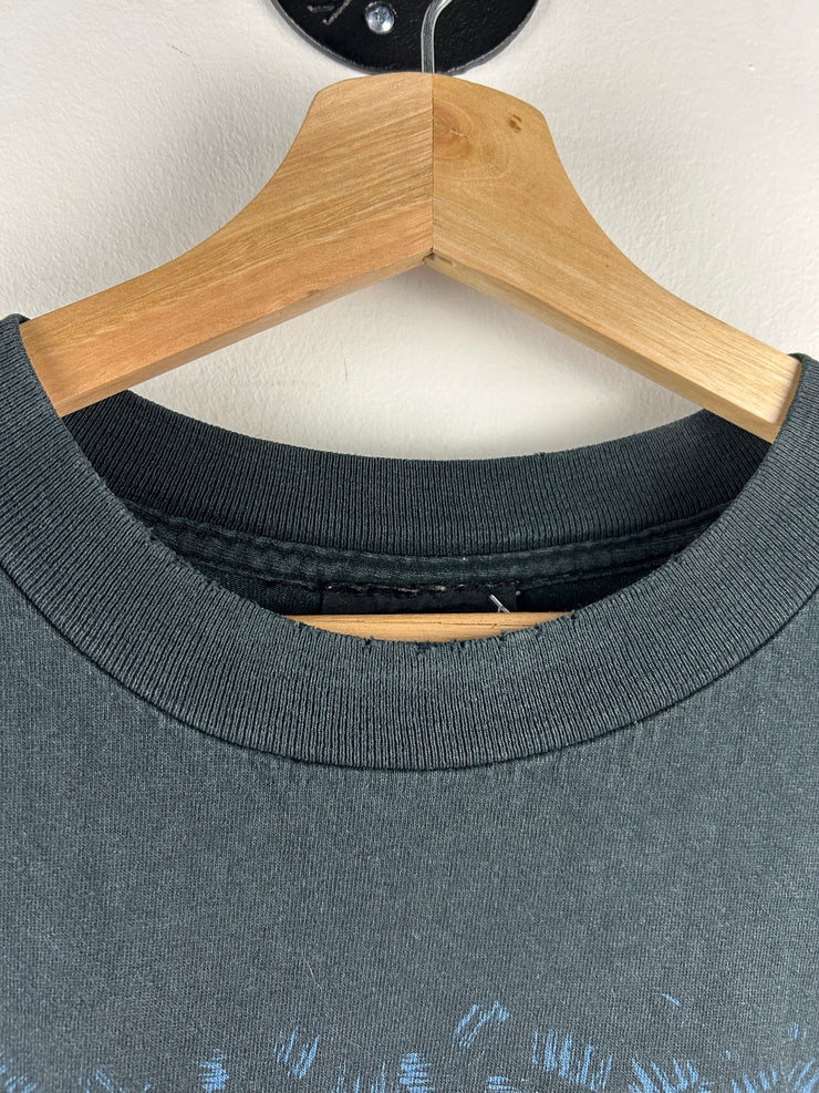 Vintage 90s Marlin Tease Pig Black Tee