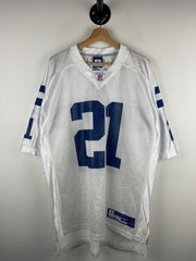 Vintage NFL Reebok Dallas Cowboys Sanders White Football Jersey