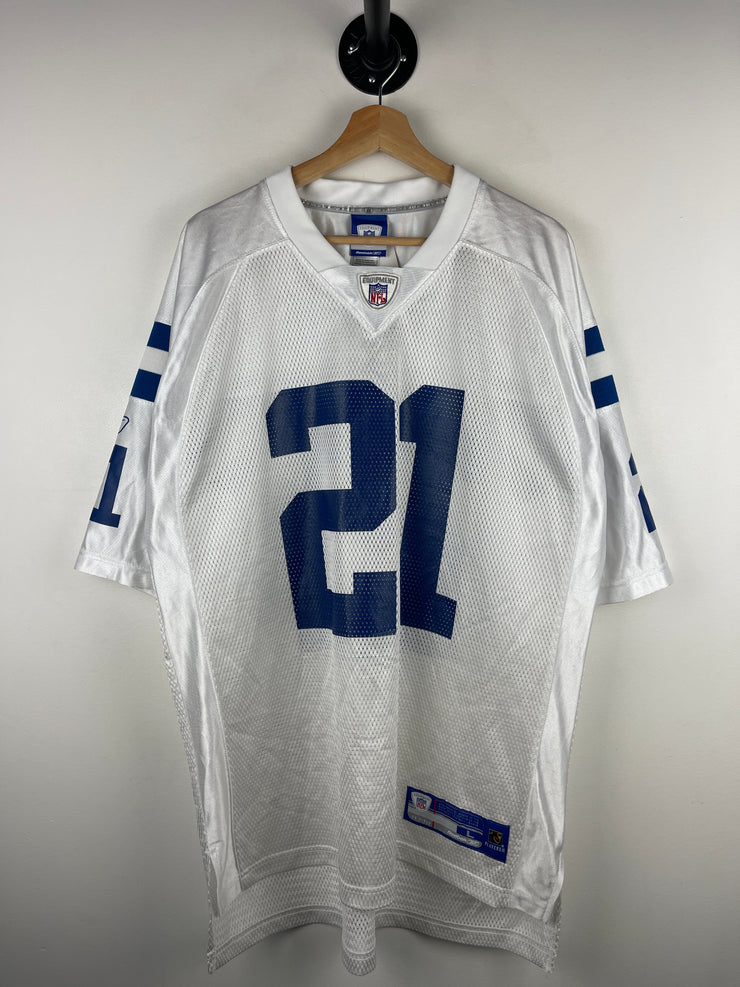 Vintage NFL Reebok Dallas Cowboys Sanders White Football Jersey