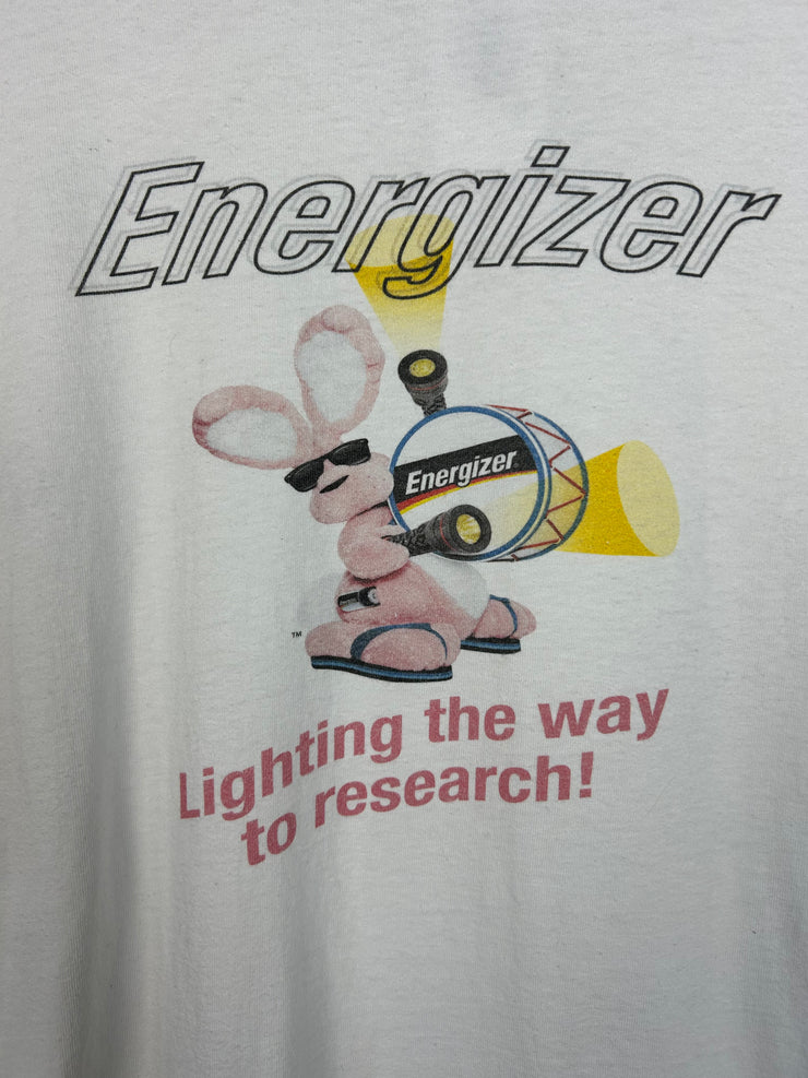 Vintage Y2K Energizer Bunny Personal Care White Tee