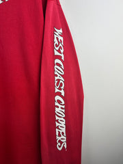 Vintage West Coast Choppers Long Beach Red Long Sleeve