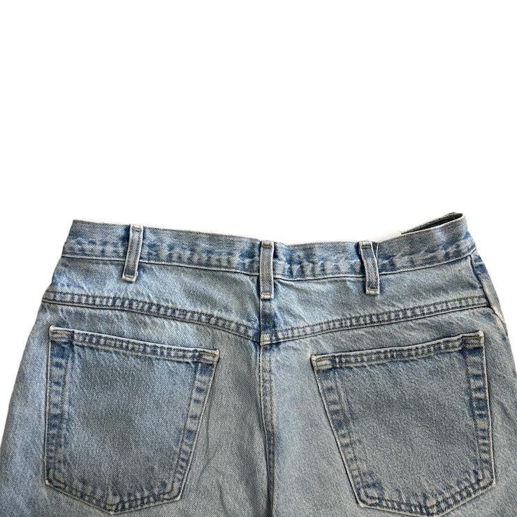 Vintage Faded Glory Light Wash Blue Denim Shorts