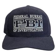 Vintage 90s FBI Federal Bureau Of Investigation Navy Snapback Hat
