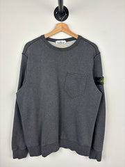 Stone Island Pocket Grey Crewneck