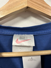 Vintage 90's Nike Swoosh Spellout Blue Tee