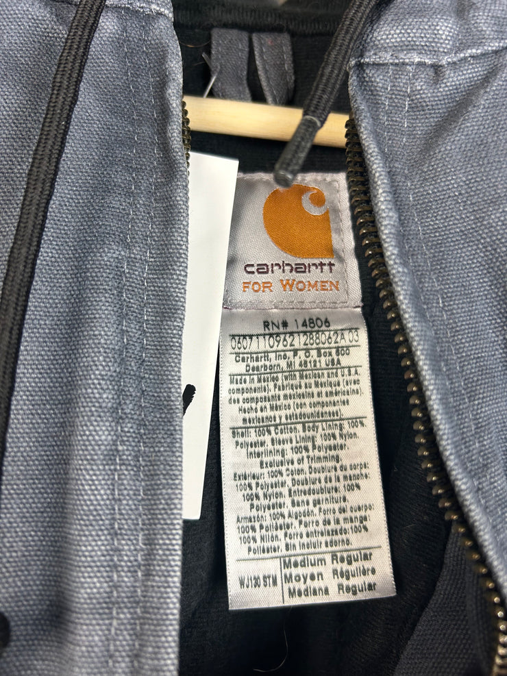 Vintage Carhartt Grey Active Hooded Women’s Jacket