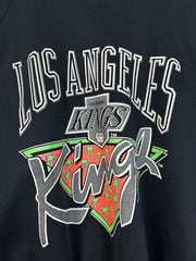 Vintage 90's NHL Bulletin Los Angeles Kings Black Crewneck