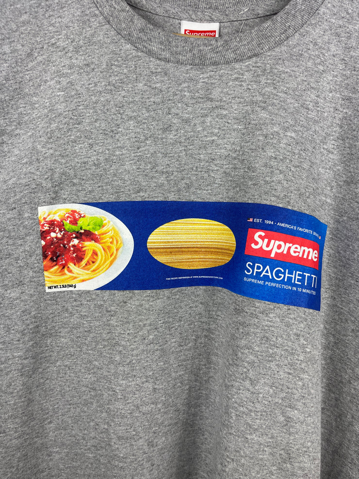 Supreme FW21 Spaghetti Heather Grey Tee