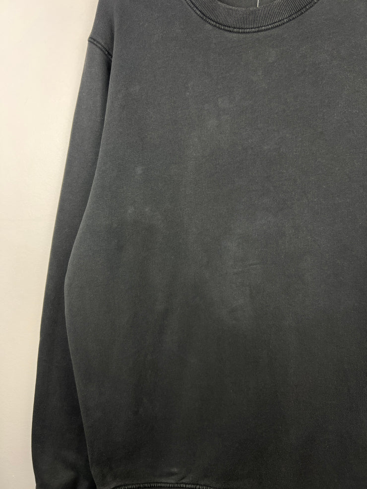 Stone Island Patch Charcoal Grey Crewneck