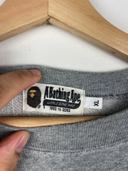 Bape College Logo Grey Crewneck