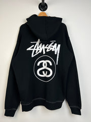 Stussy SS Link Contrast Stitch Black Hoodie