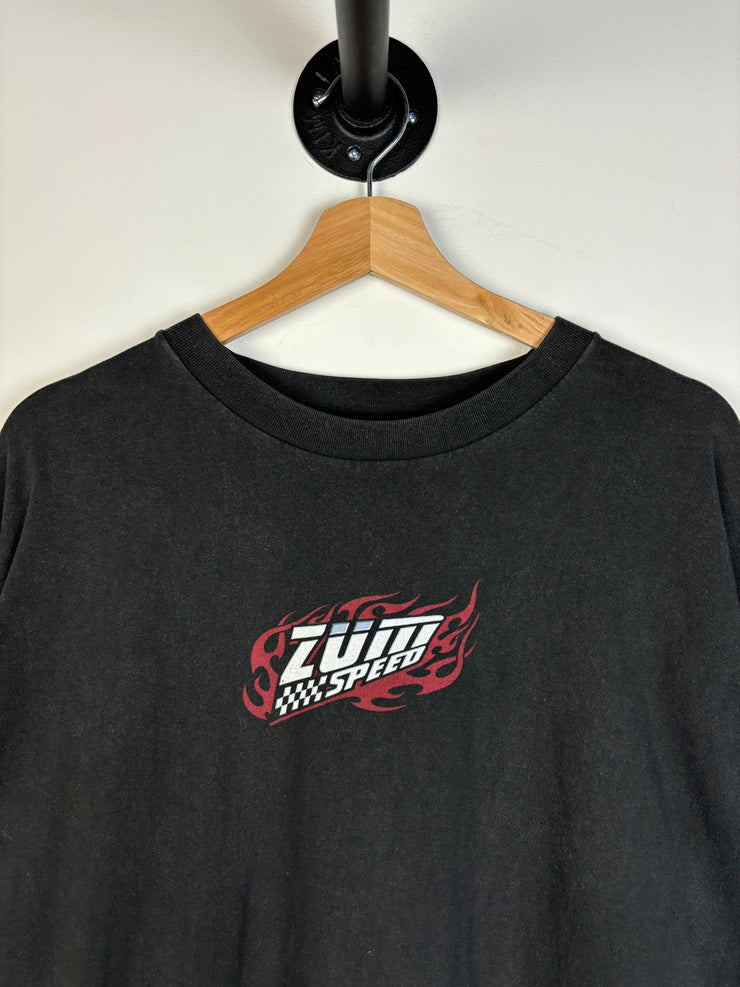 Vintage 2002 Zum Speed Honda Civic Lets Get Down And Dirty Black Tee