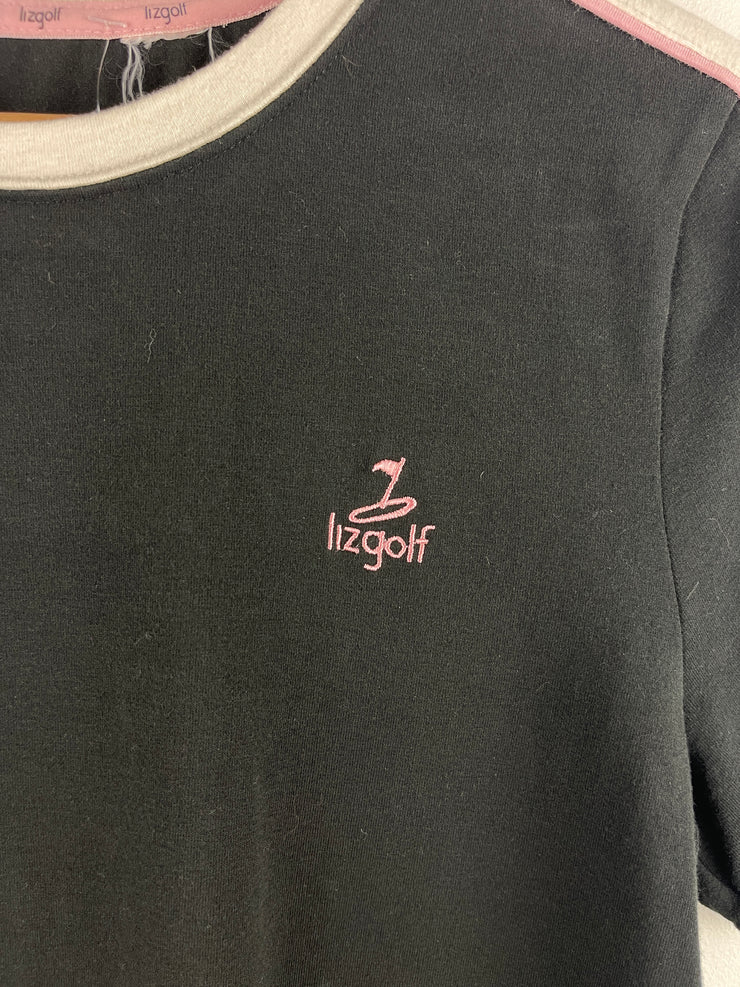 Vintage Liz Golf Black Women’s Baby Tee