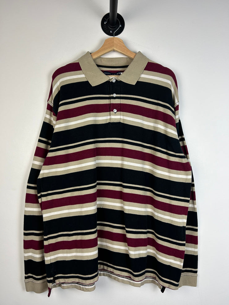 Vintage Y2K Ivy Crew Polo Rugby Long Sleeve