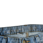 Vintage Carhartt Paint Splattered Blue Jeans