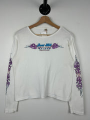 Vintage Boot Hill Saloon Daytona Beach White Women’s Long Sleeve