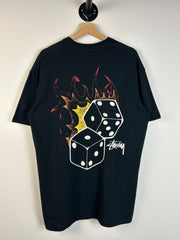 Stussy Fire Dice Black Tee