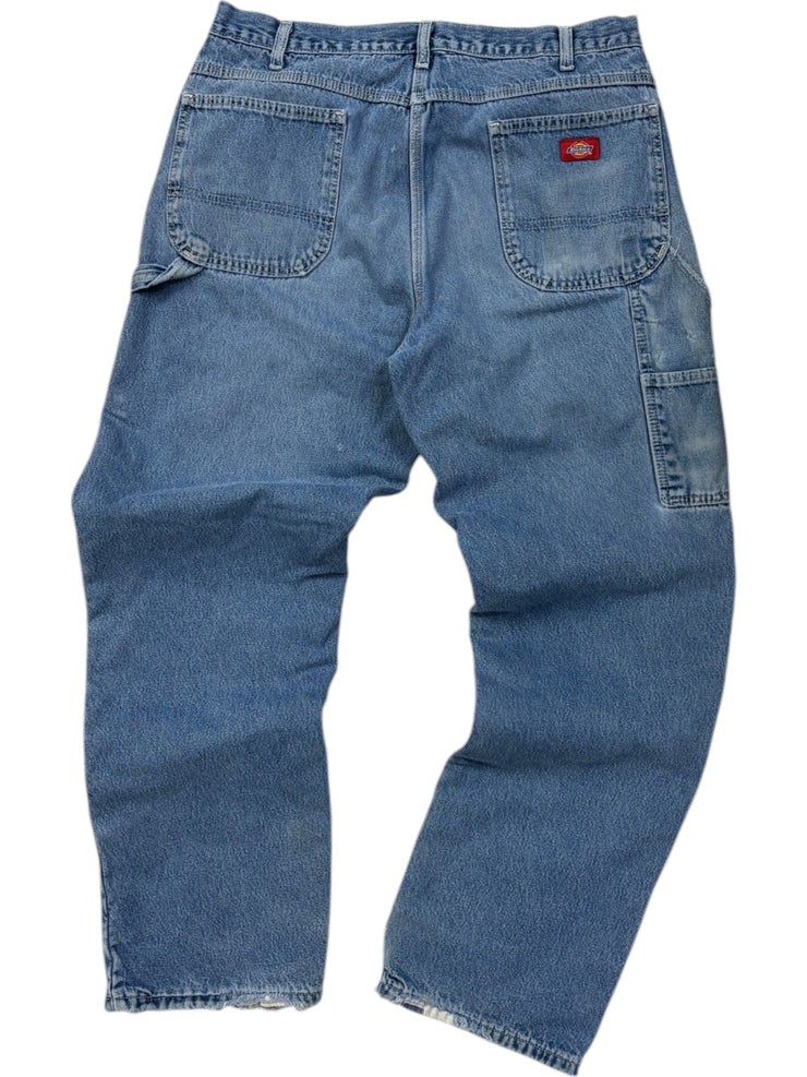 Vintage Dickies Blanket Lined Light Wash Blue Denim Jeans