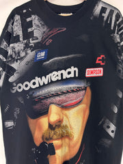 Vintage 1998 Nascar Dale Earnhardt 50th Anniversary AOP Black Tee