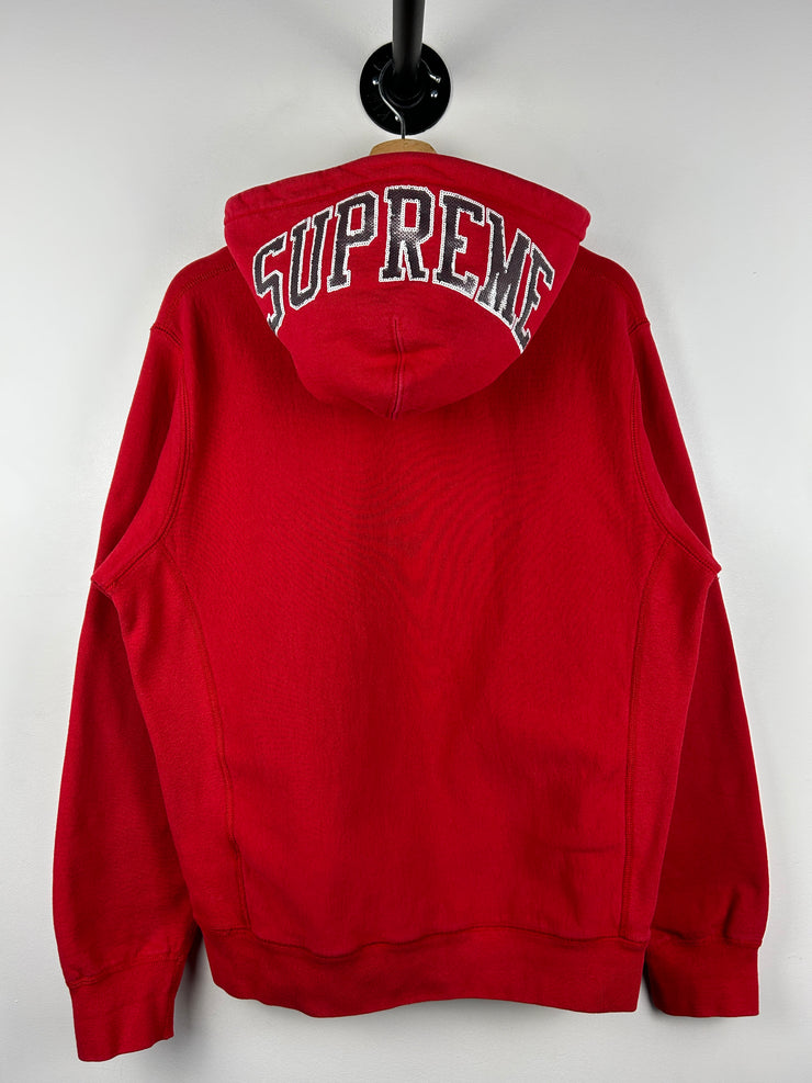 Supreme SS19 Sequin Arc Red Hoodie