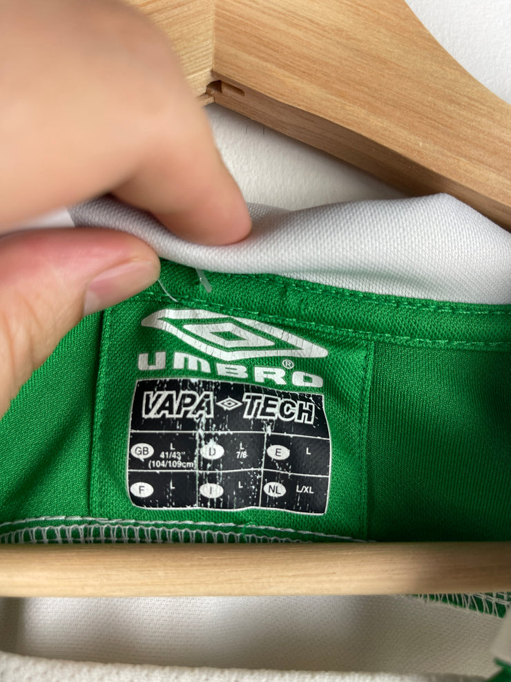 Vintage 2003-2005 Umbro Ireland National Football Team Away White Soccer Jersey
