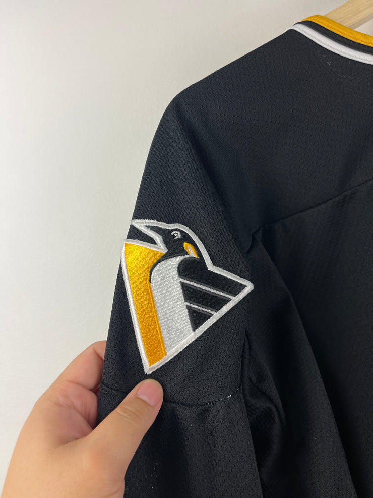 Vintage 90s NHL CCM Pittsburgh Penguins Black Hockey Jersey