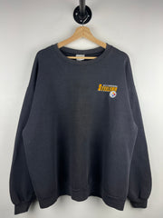 Vintage 90s NFL CSA Pittsburgh Steelers Faded Black Crewneck