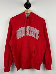 Vintage 90s Ohio State Arc Logo Red Hoodie