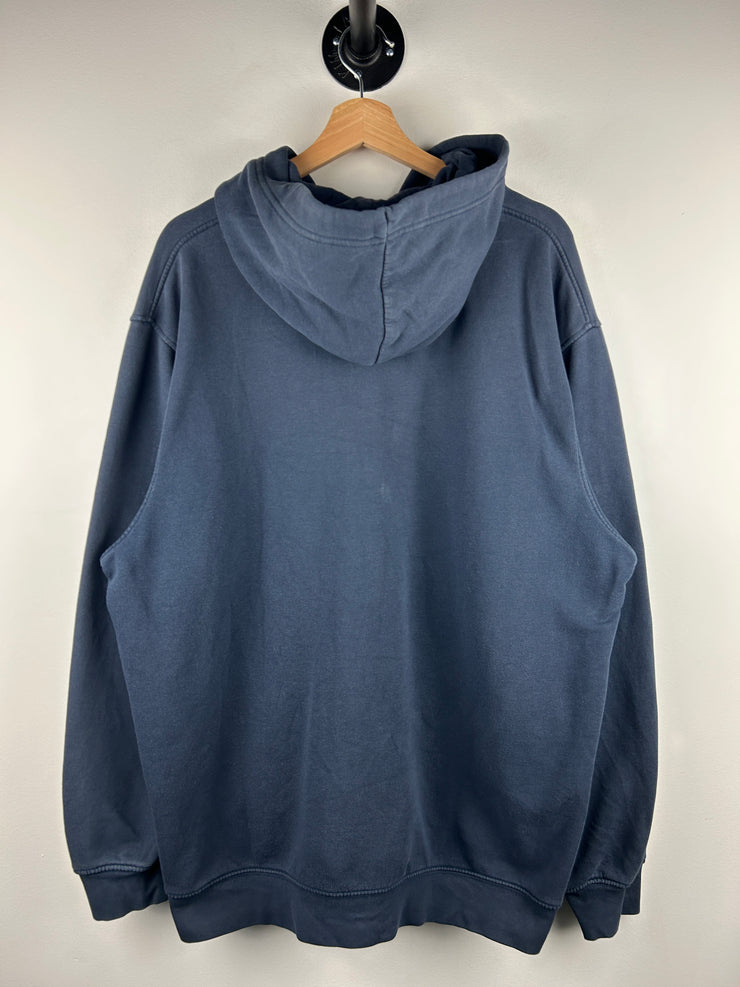 Vintage Nike Mini Swoosh Navy Zip Up Hoodie