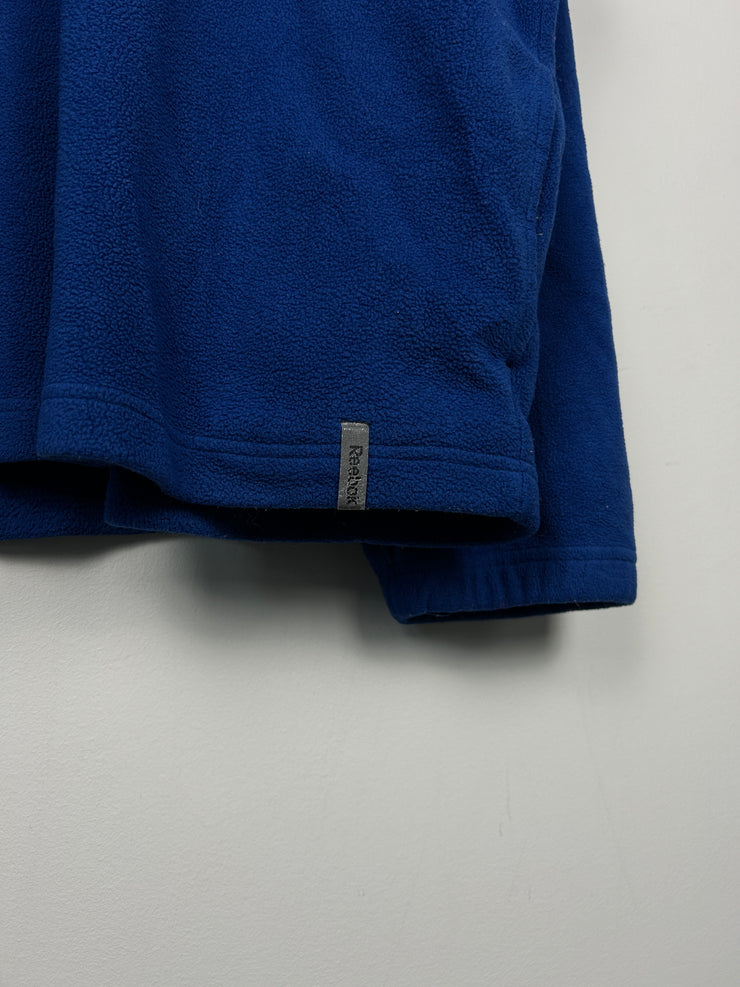Vintage NFL Reebok New York Giants Quarter Zip Blue Fleece Sweater