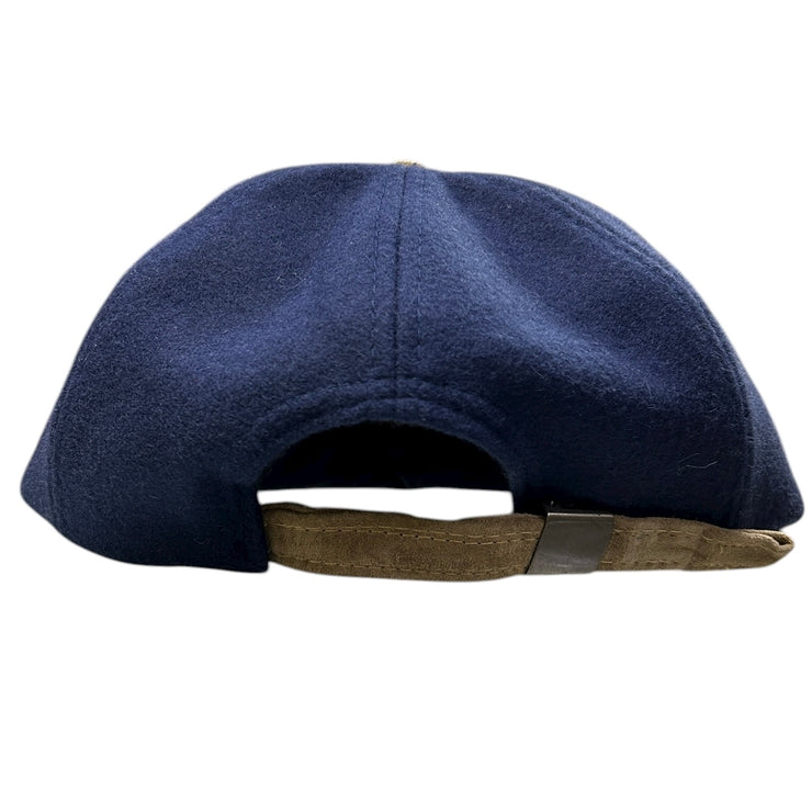Vintage 90s Kahlua Rocks Navy Wool Strapback Hat