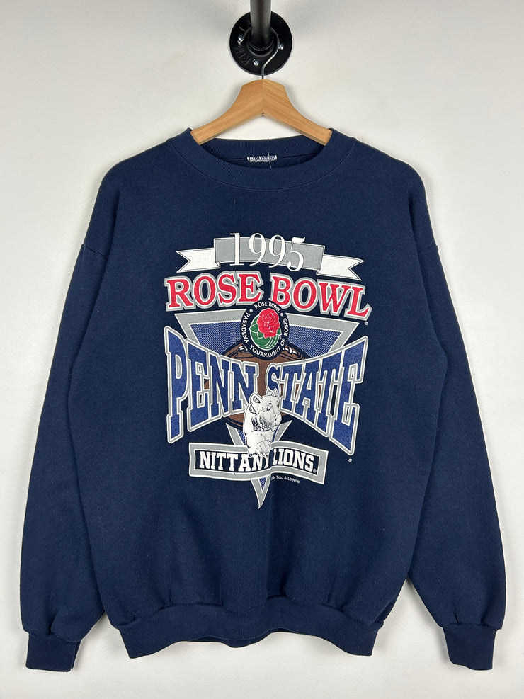 Vintage 90s Penn State Nittany Lions Rose Bowl Football Navy Crewneck