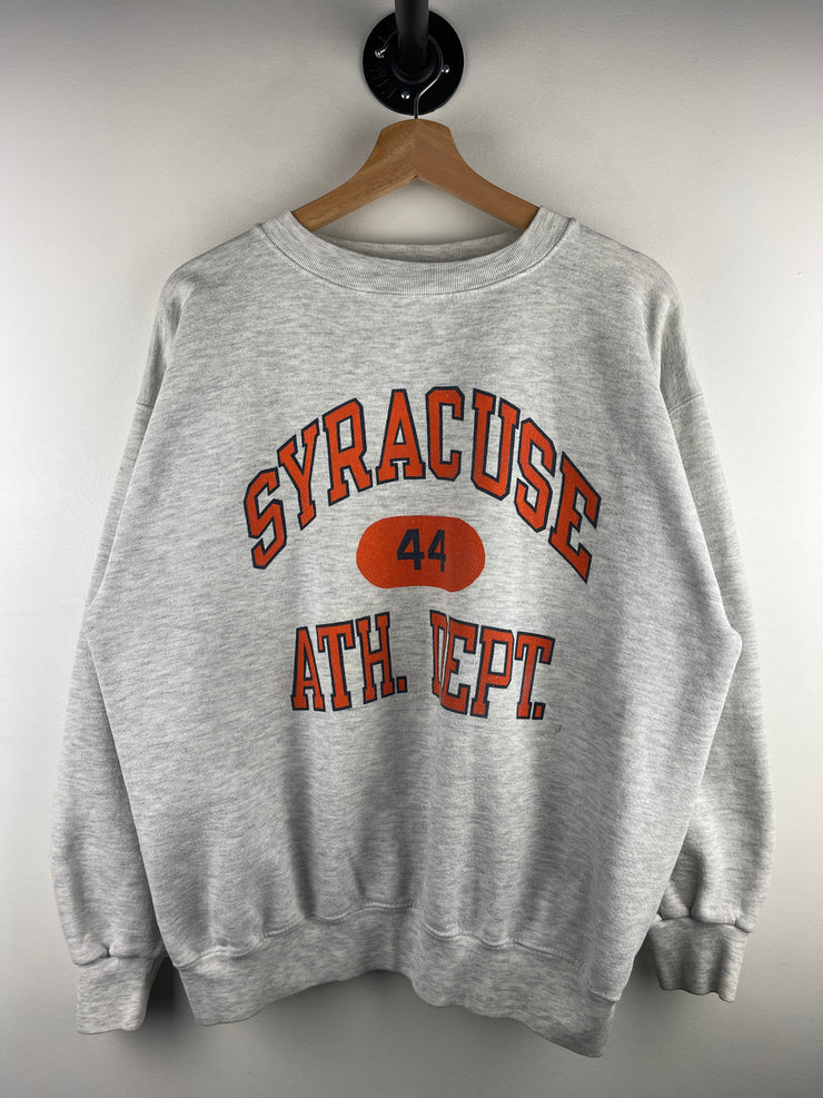 Vintage 90s Syracuse University Ath. Dept. Grey Crewneck