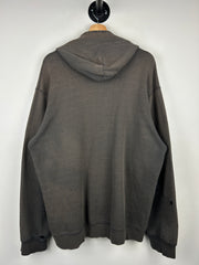 Vintage Nike Middle Swoosh Thrashed Black Hoodie